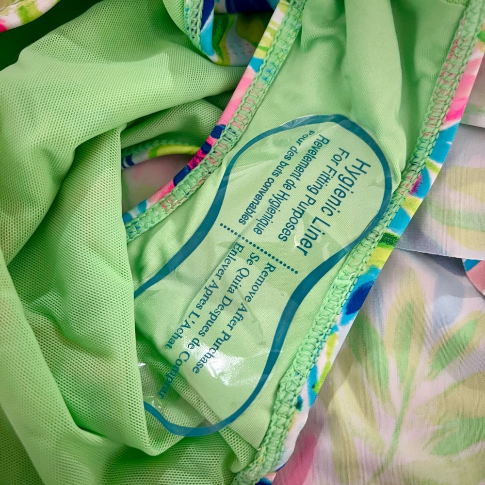 💗🏝️🆕 NWT Stella Parker Multi Waterlily Swim Dress Large - Picture 4 of 12